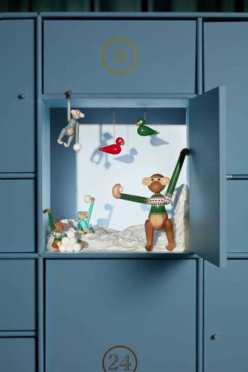 Kay Bojesen Christmas birds joulukoriste 2 osaa - Punainen-vihreä - Kay Bojesen Denmark