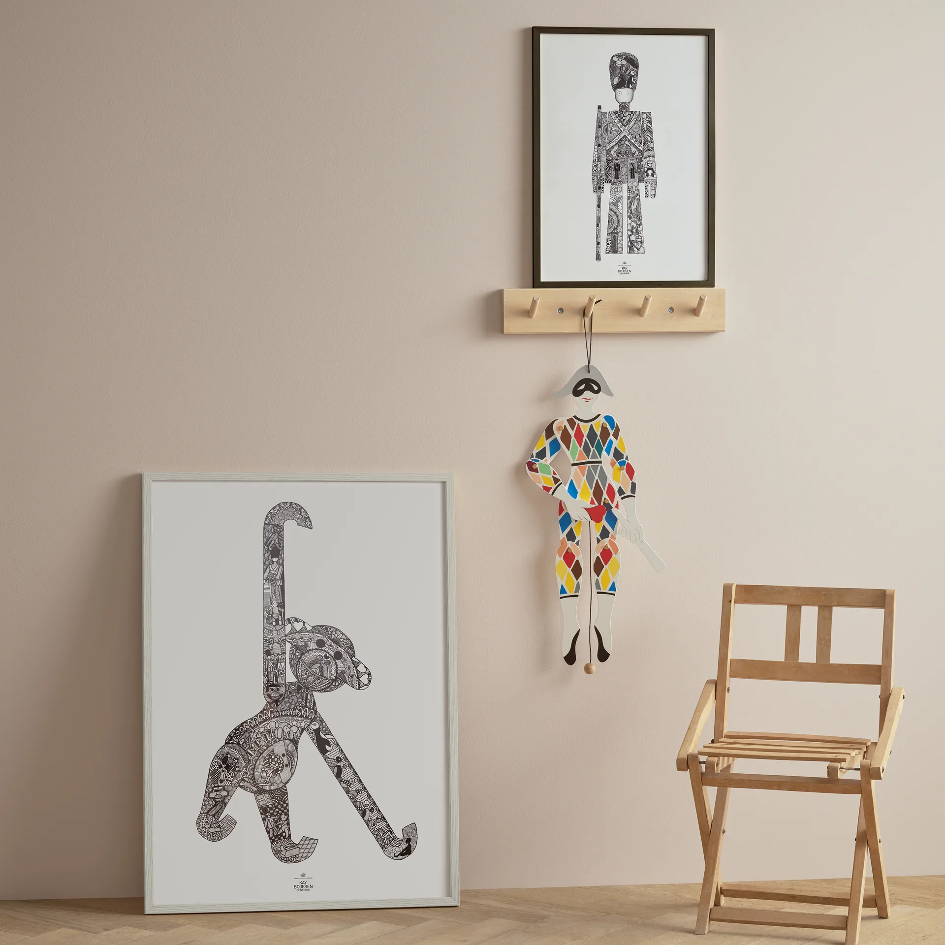 Kay Bojesen -juliste apina, 50x70 cm Kay Bojesen Denmark