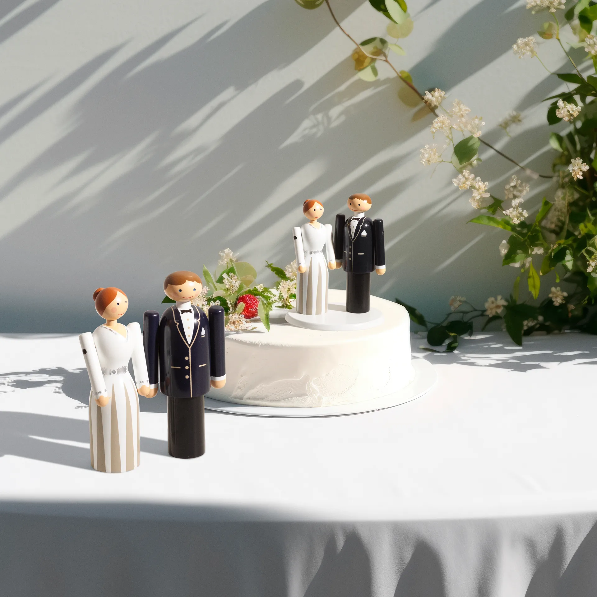 Kay Bojesen -morsian, Sininen-musta-valkoinen, 12 cm Kay Bojesen Denmark