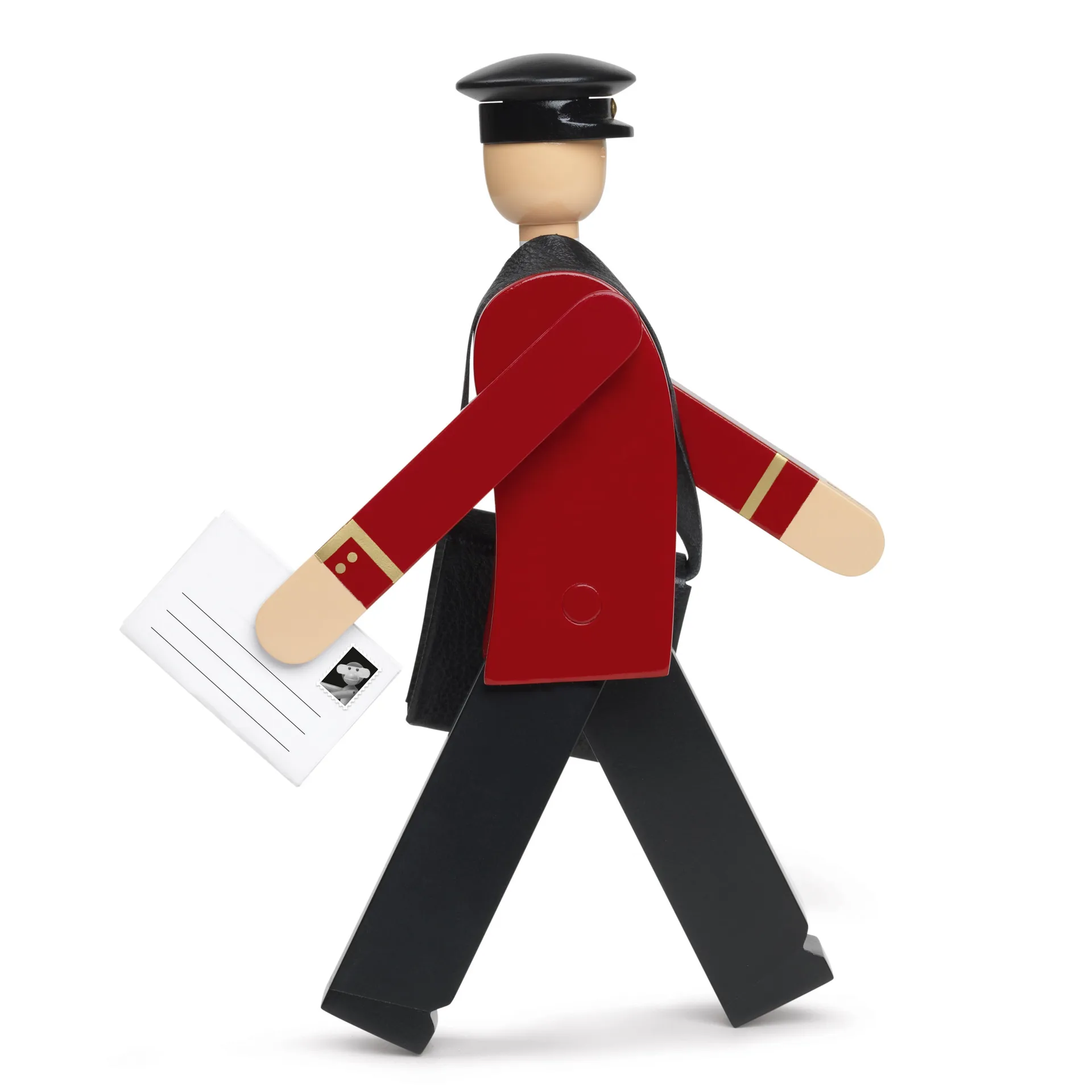 Kay Bojesen - postinkantaja Einar, puna-musta Kay Bojesen Denmark