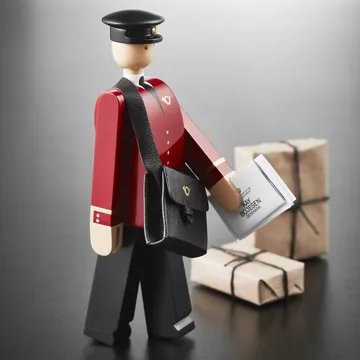 Kay Bojesen - postinkantaja Einar - puna-musta - Kay Bojesen Denmark