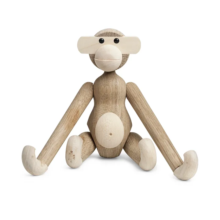 Kay Bojesen puinen apina - Käsittelemätön tammi ja vaahtera, 20 cm - Kay Bojesen Denmark