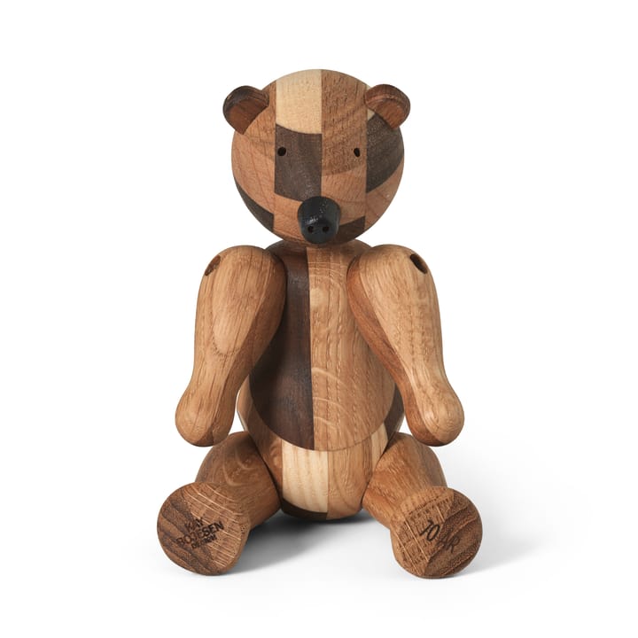 Kay Bojesen puinen karhu juhlavuoden julkaisu mixed wood - Pieni - Kay Bojesen Denmark