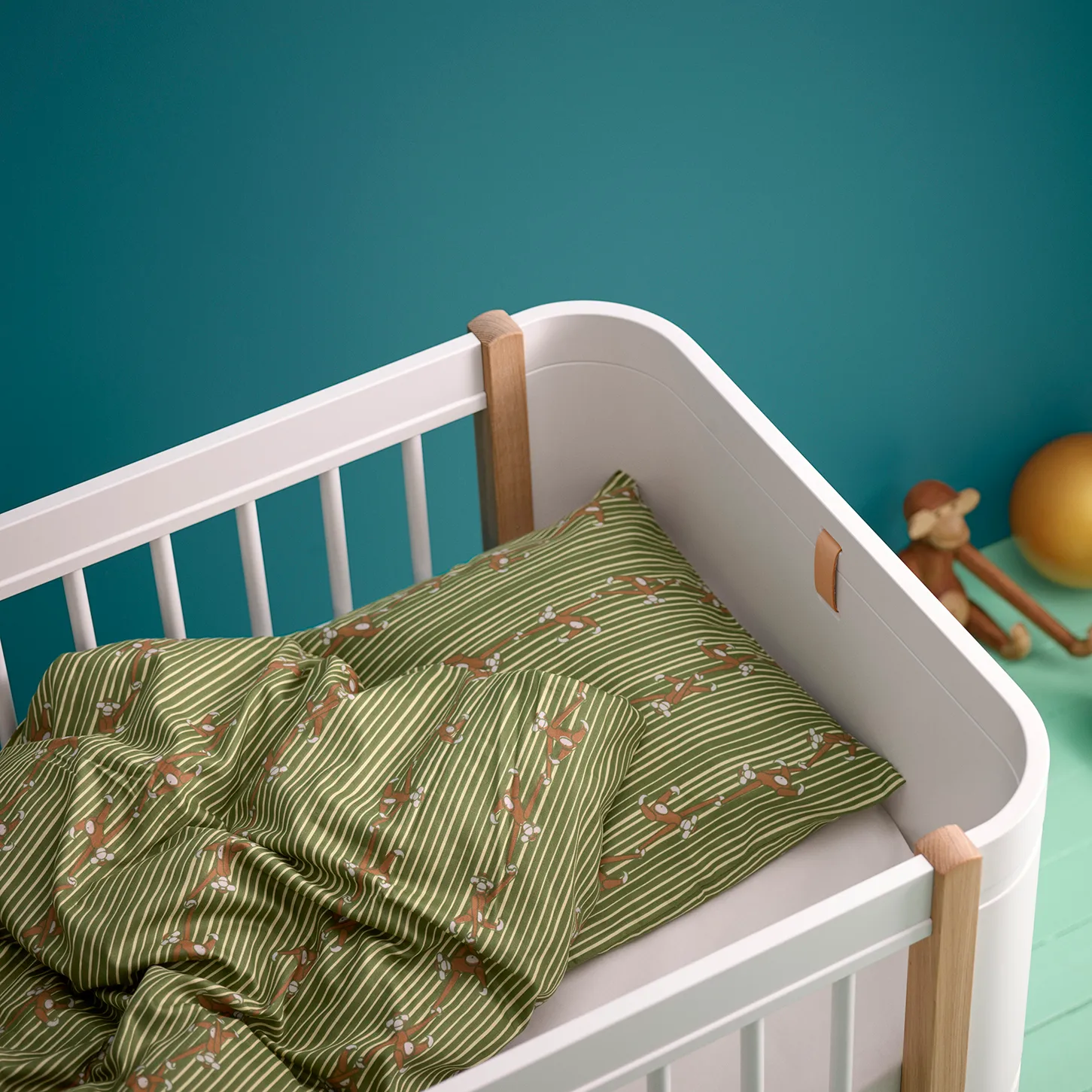 Kay Bojesen pussilakanasetti apina 70x100 cm, Vihreä Kay Bojesen Denmark