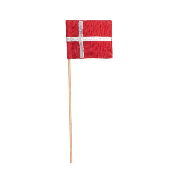 Kay Bojesen -tekstiililippu lipunkantajalle mini - Punainen-valkoinen - Kay Bojesen Denmark