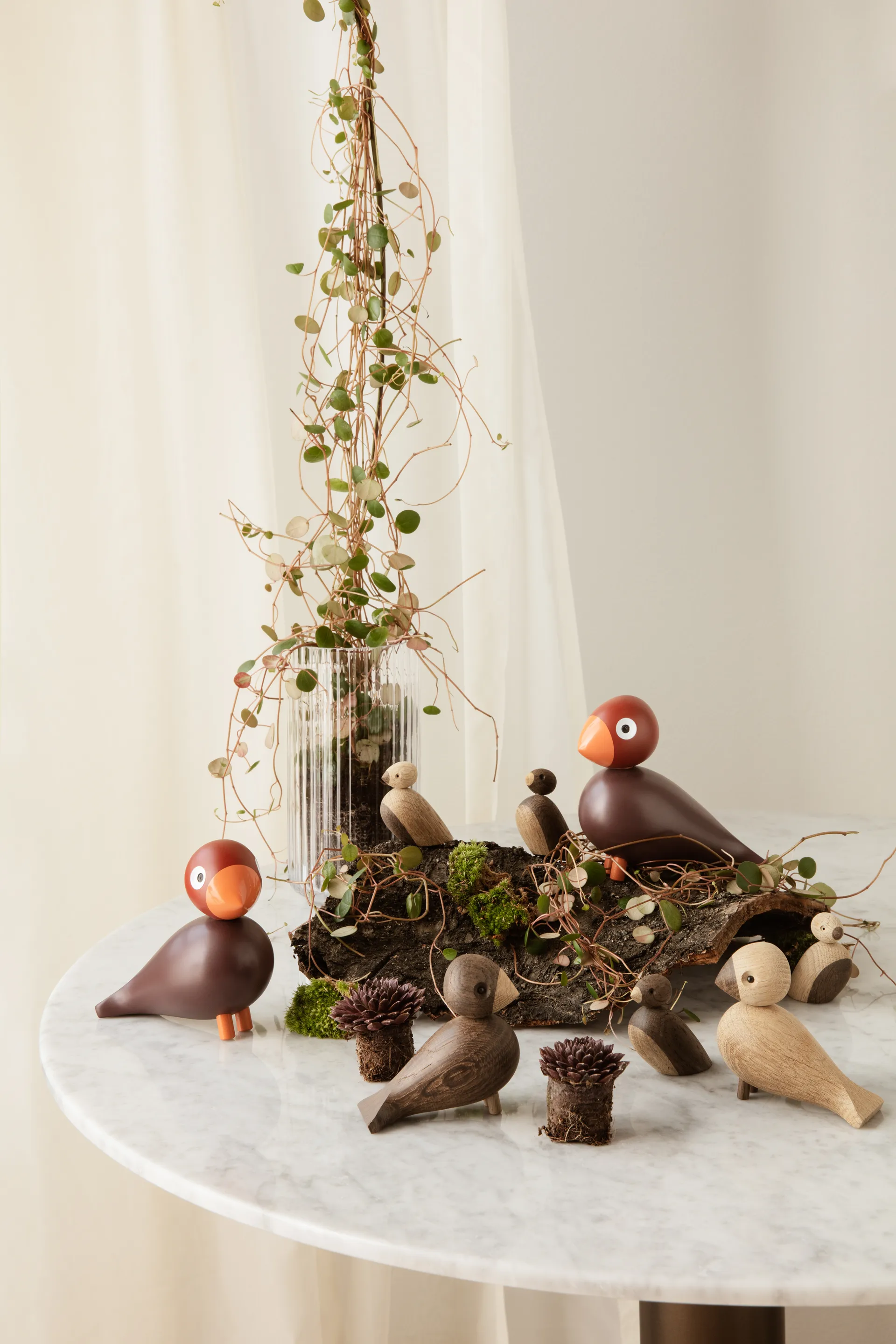 Kay Bojesen Year Bird 2022 laululintu Poppy, Viininpunainen Kay Bojesen Denmark