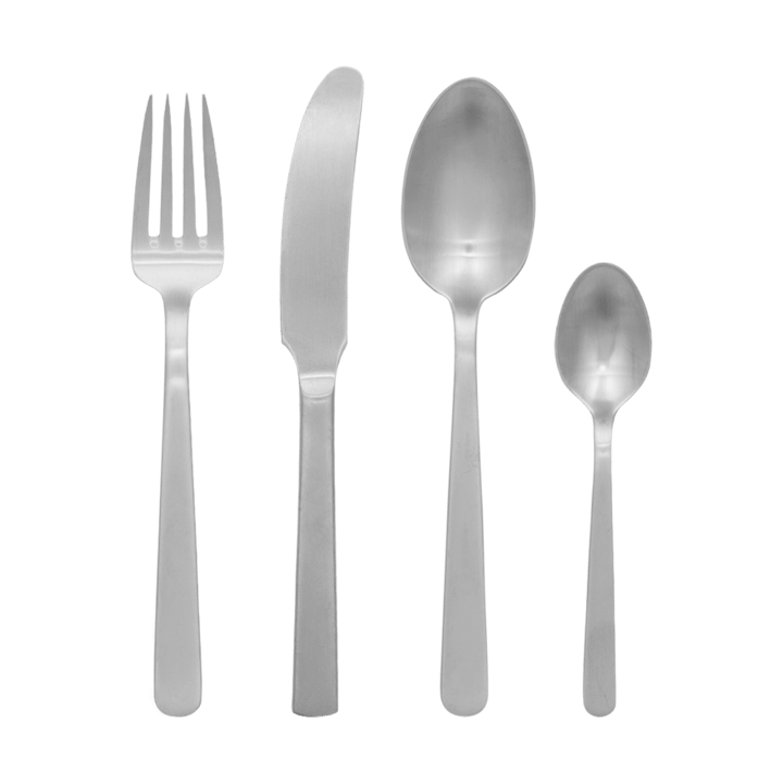 Grand Prix -aterinsetti 4 osaa - Matte steel - Kay Bojesen
