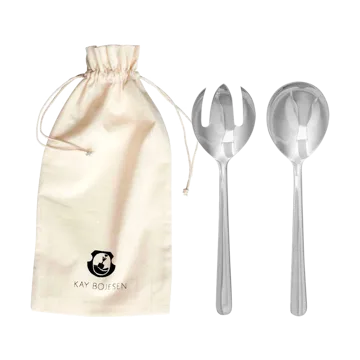 Grand Prix -salaattiottimet 23,5 cm 2 osaa - Polished steel - Kay Bojesen