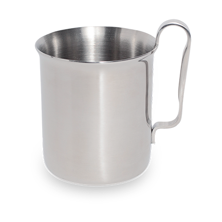 Kay Bojesen -muki teräs Polished steel | Skandinaavinen Sisustus | Kahvikupit | Hopeanvärinen