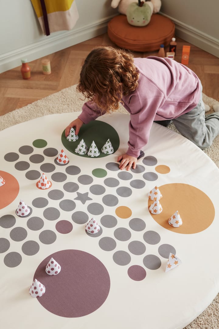 Kid's Base leikkimatto fia-peli Ø110 cm, Valkoinen Kid's Concept