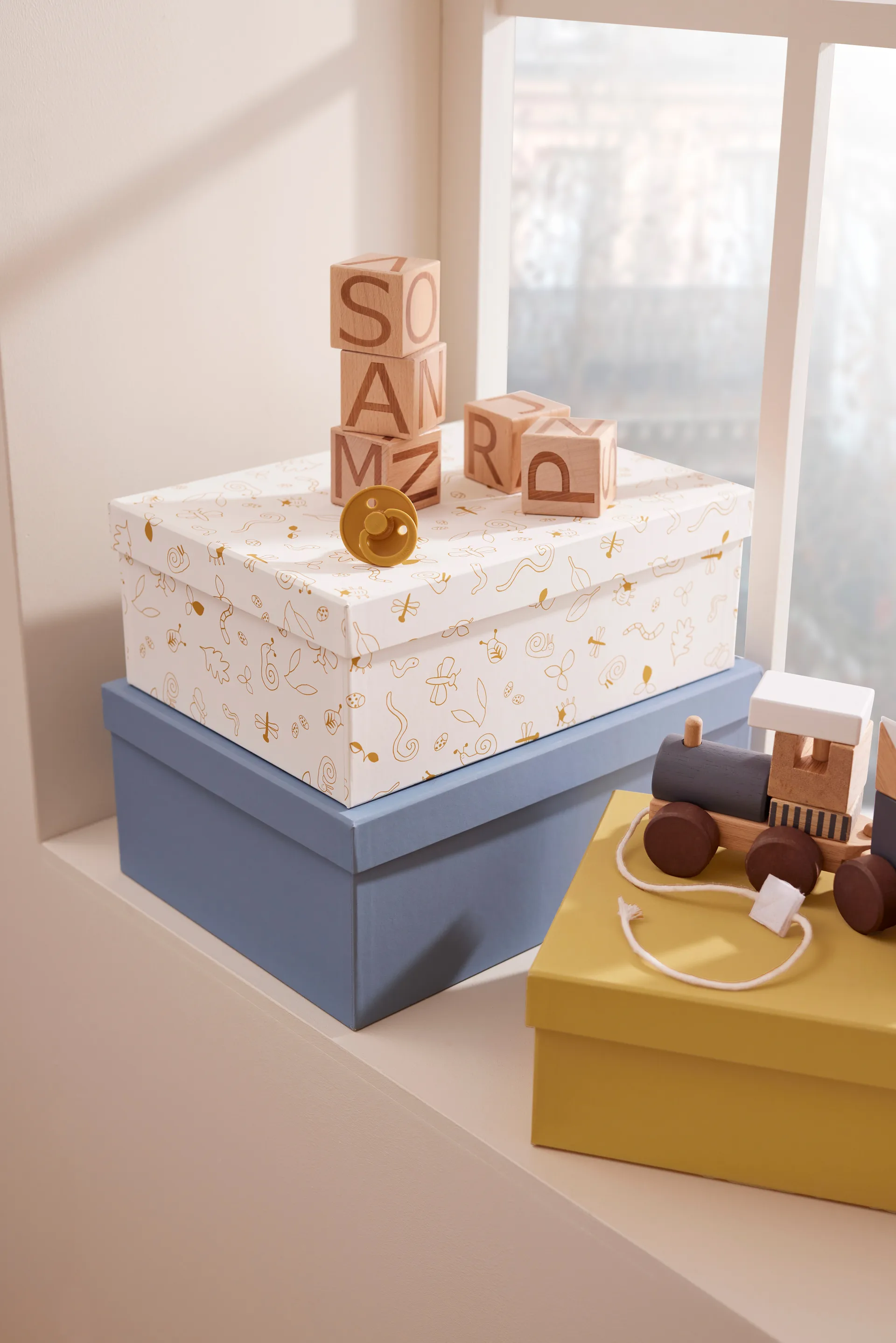 Kid's Base säilytyslaatikkosetti, Sininen Kid's Concept