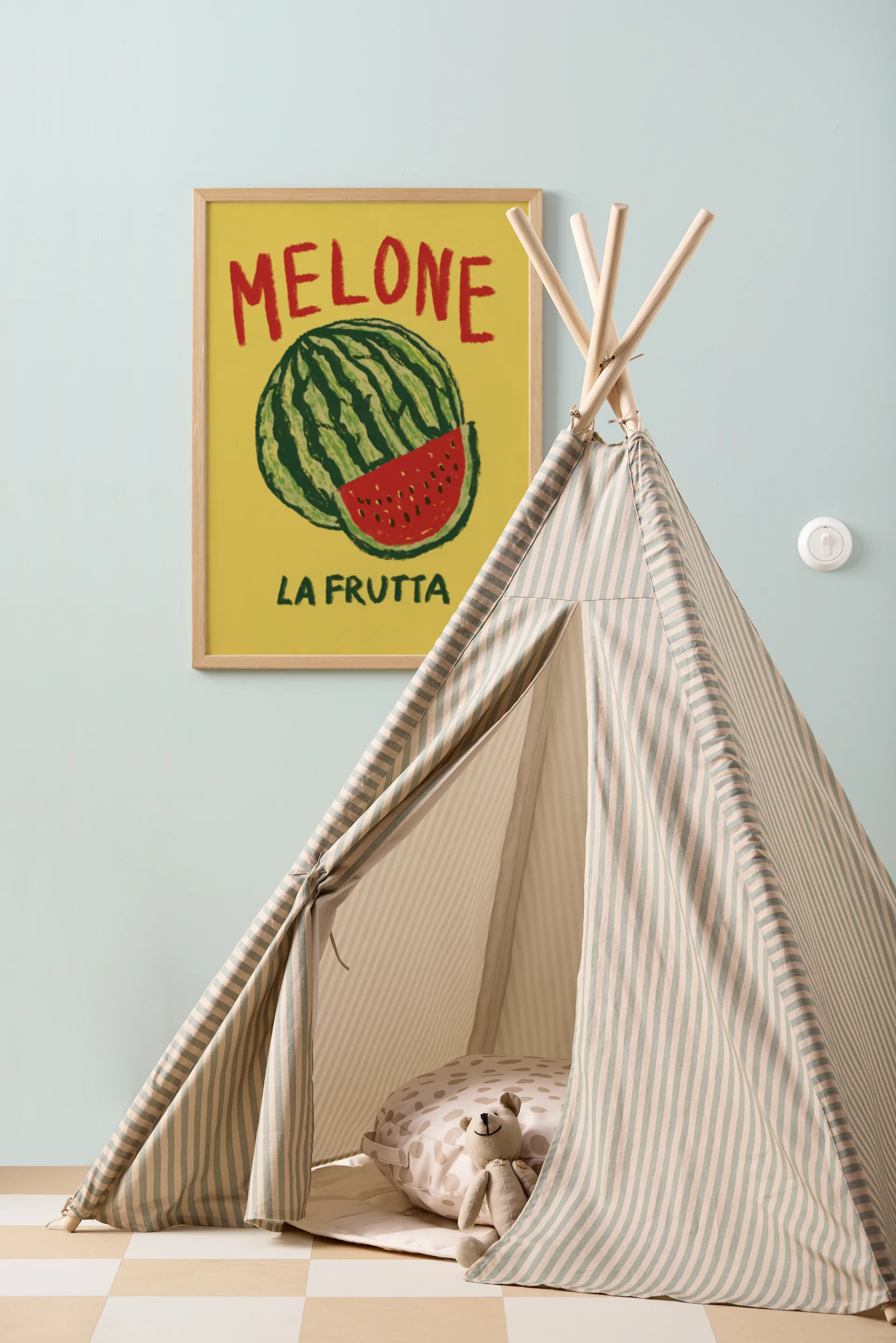 Kid's Base tipi-teltta 100x95x140 cm, Reunus Kid's Concept