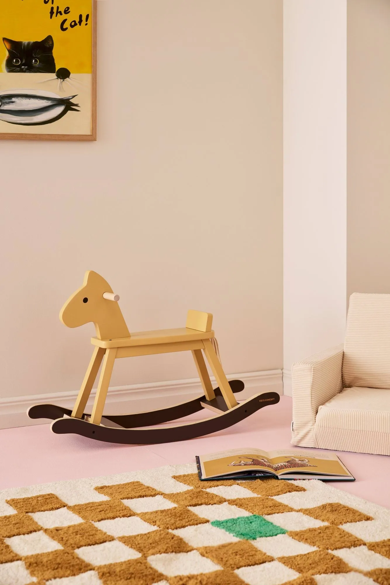 Kid's Concept keinuhevonen, hunajankeltainen Kid's Concept