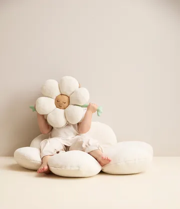 Kukka tyyny - Valkovihreänkeltainen - Kid's Concept