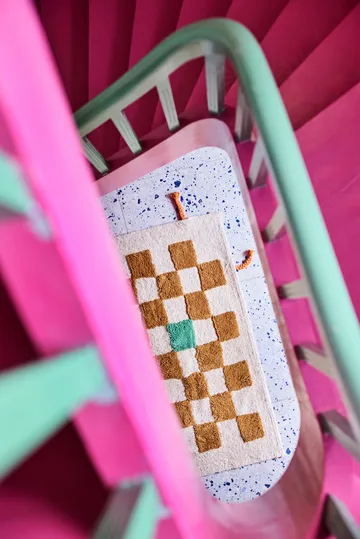 Pippi matto ruutu - Khaki, 120×160 cm - Kid's Concept