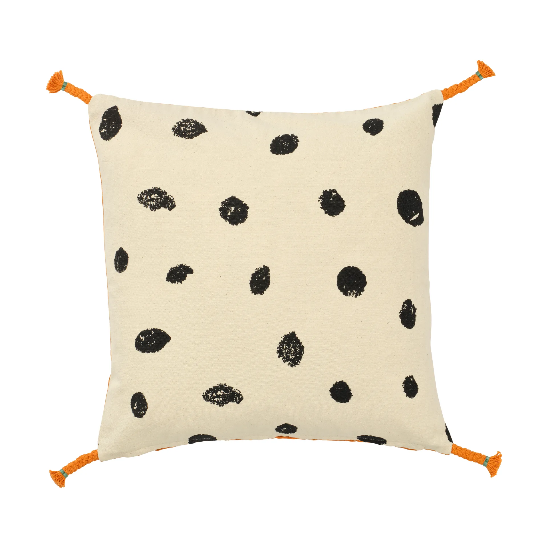 Pippi tyynynpäällinen 50x50 cm, Valkoinen-oranssi Kid's Concept
