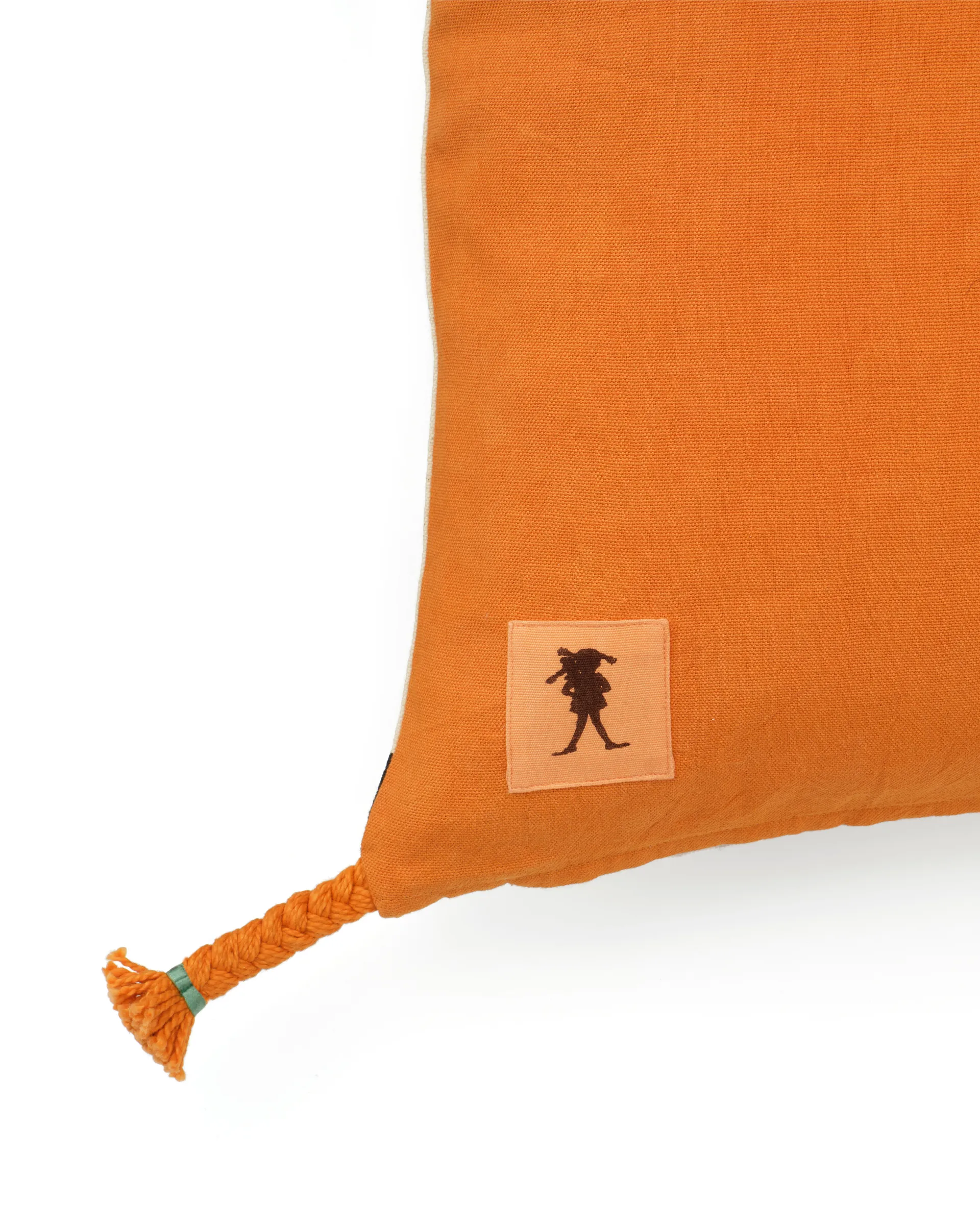 Pippi tyynynpäällinen 50x50 cm, Valkoinen-oranssi Kid's Concept