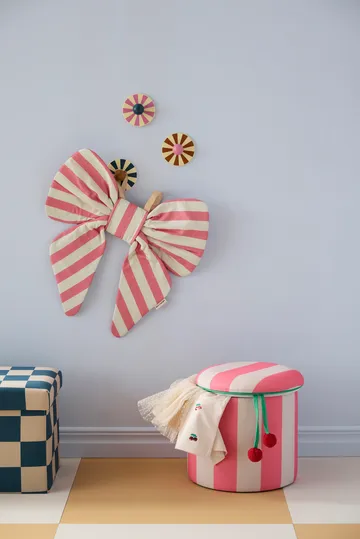 Säilytystilallinen sylinterimallinen rahijakkara - Rosa, Ø40×30,5 cm - Kid's Concept