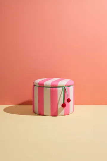 Säilytystilallinen sylinterimallinen rahijakkara - Rosa, Ø40×30,5 cm - Kid's Concept