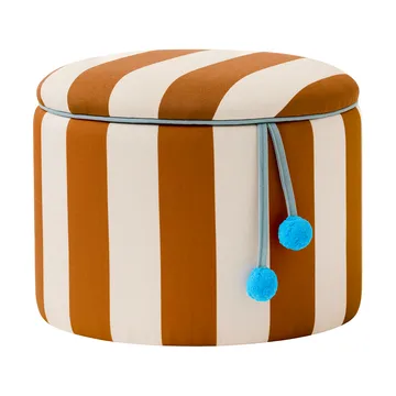 Säilytystilallinen sylinterimallinen rahijakkara - Ruskea, Ø40×30,5 cm - Kid's Concept
