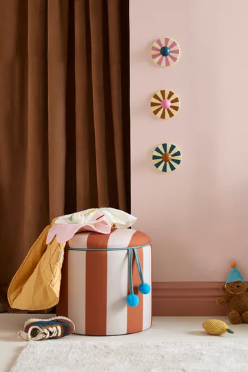 Säilytystilallinen sylinterimallinen rahijakkara - Ruskea, Ø40×30,5 cm - Kid's Concept