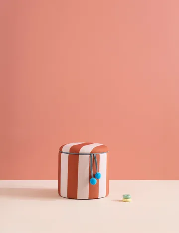 Säilytystilallinen sylinterimallinen rahijakkara - Ruskea, Ø40×30,5 cm - Kid's Concept