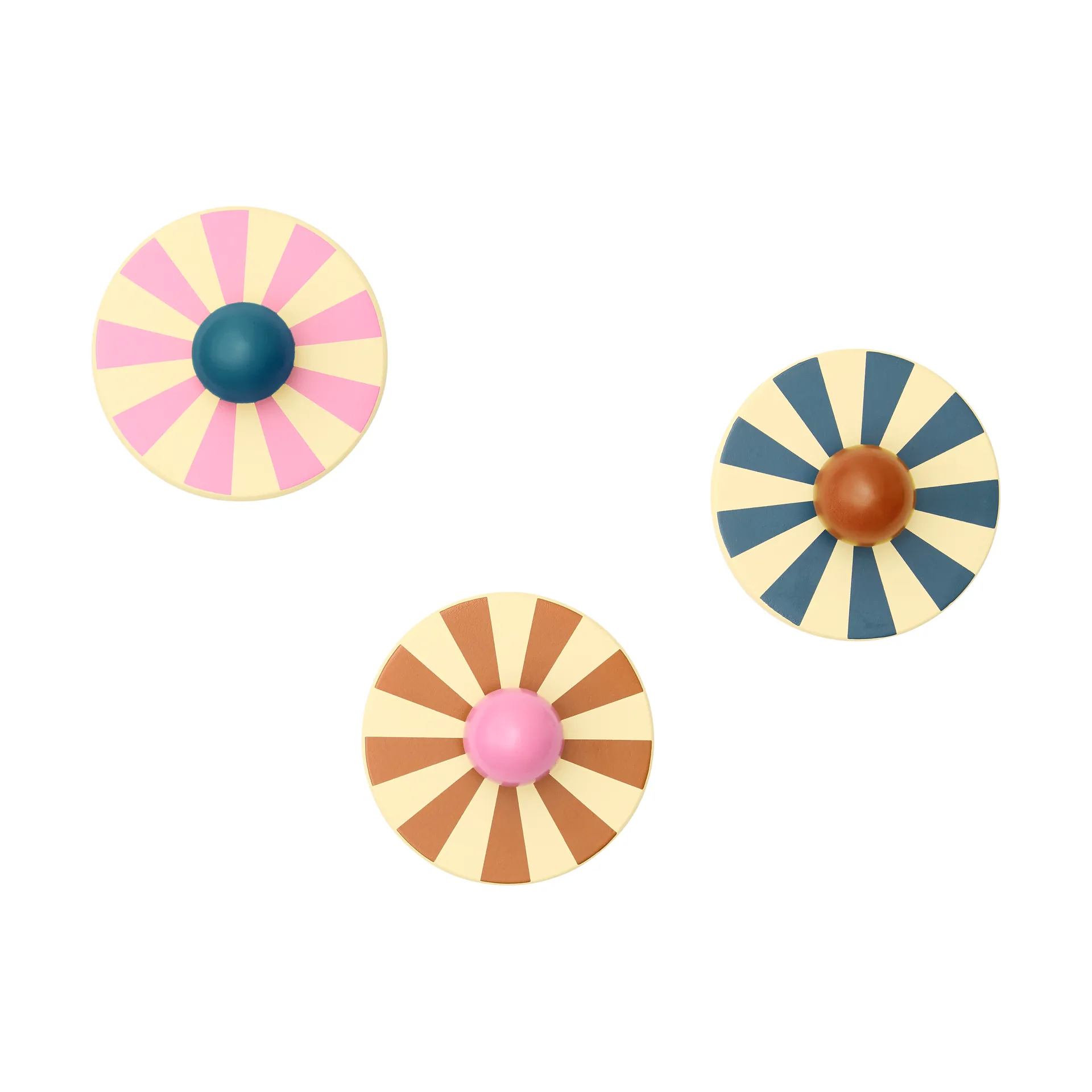 Sirkus koukku 3 osaa, Monivärinen, Ø10×4,4 cm Kid's Concept