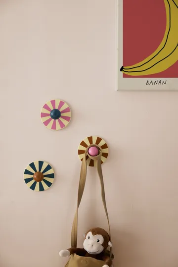 Sirkus koukku 3 osaa - Monivärinen, Ø10×4,4 cm - Kid's Concept