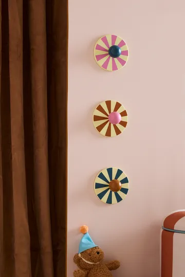 Sirkus koukku 3 osaa - Monivärinen, Ø10×4,4 cm - Kid's Concept