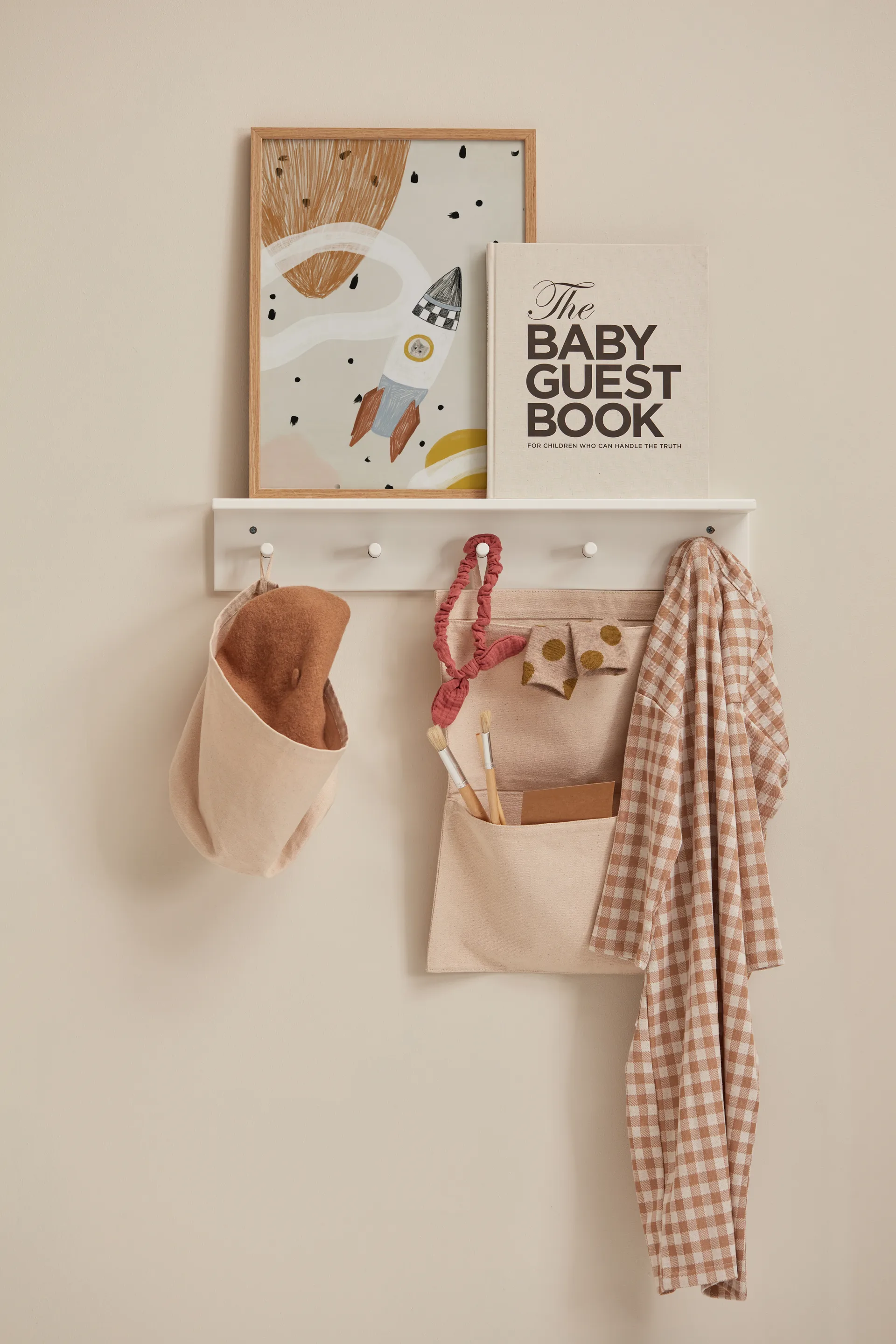 Star hylly koukuilla, Valkoinen Kid's Concept