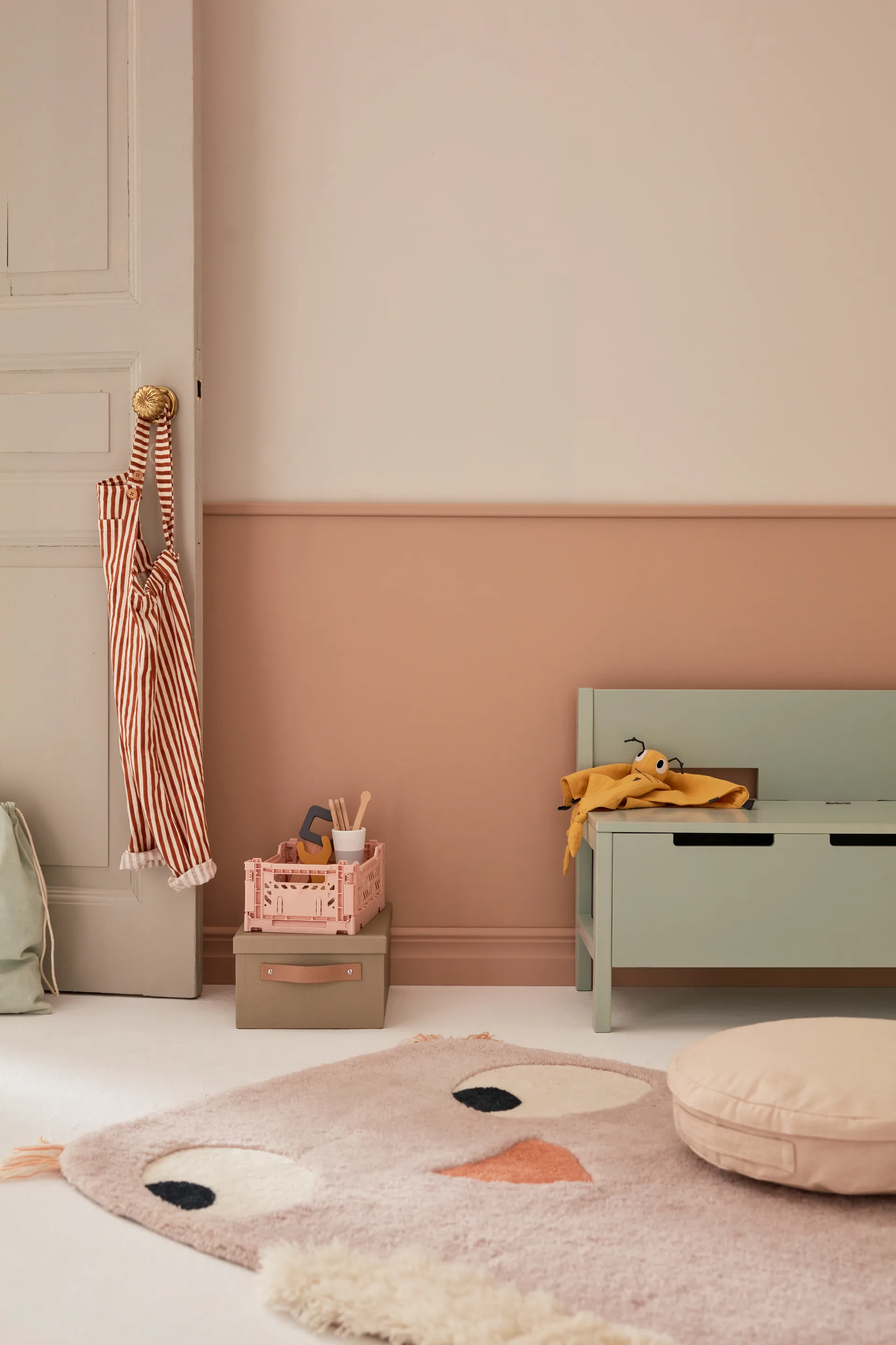 Star sohva säilytystilalla, Vaaleanvihreä Kid's Concept