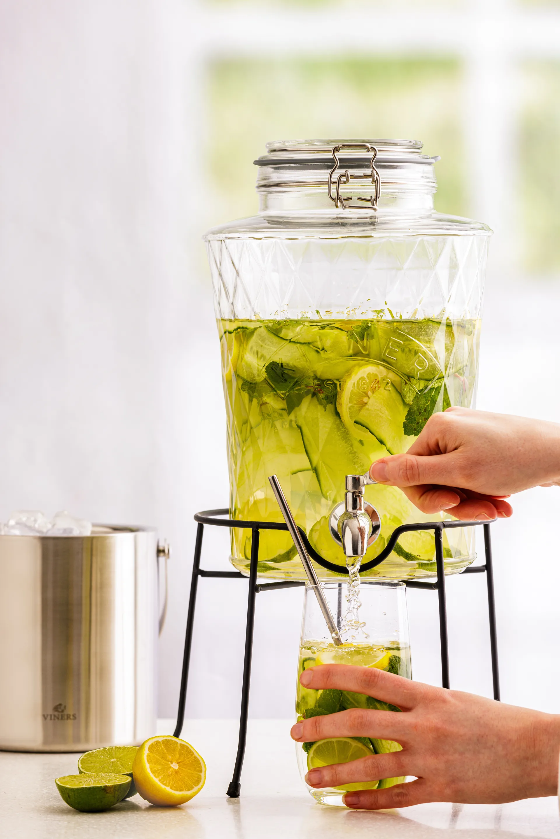 Kilner DIAMANT juoma-annostelija hanalla, Kirkas, 5 l Kilner
