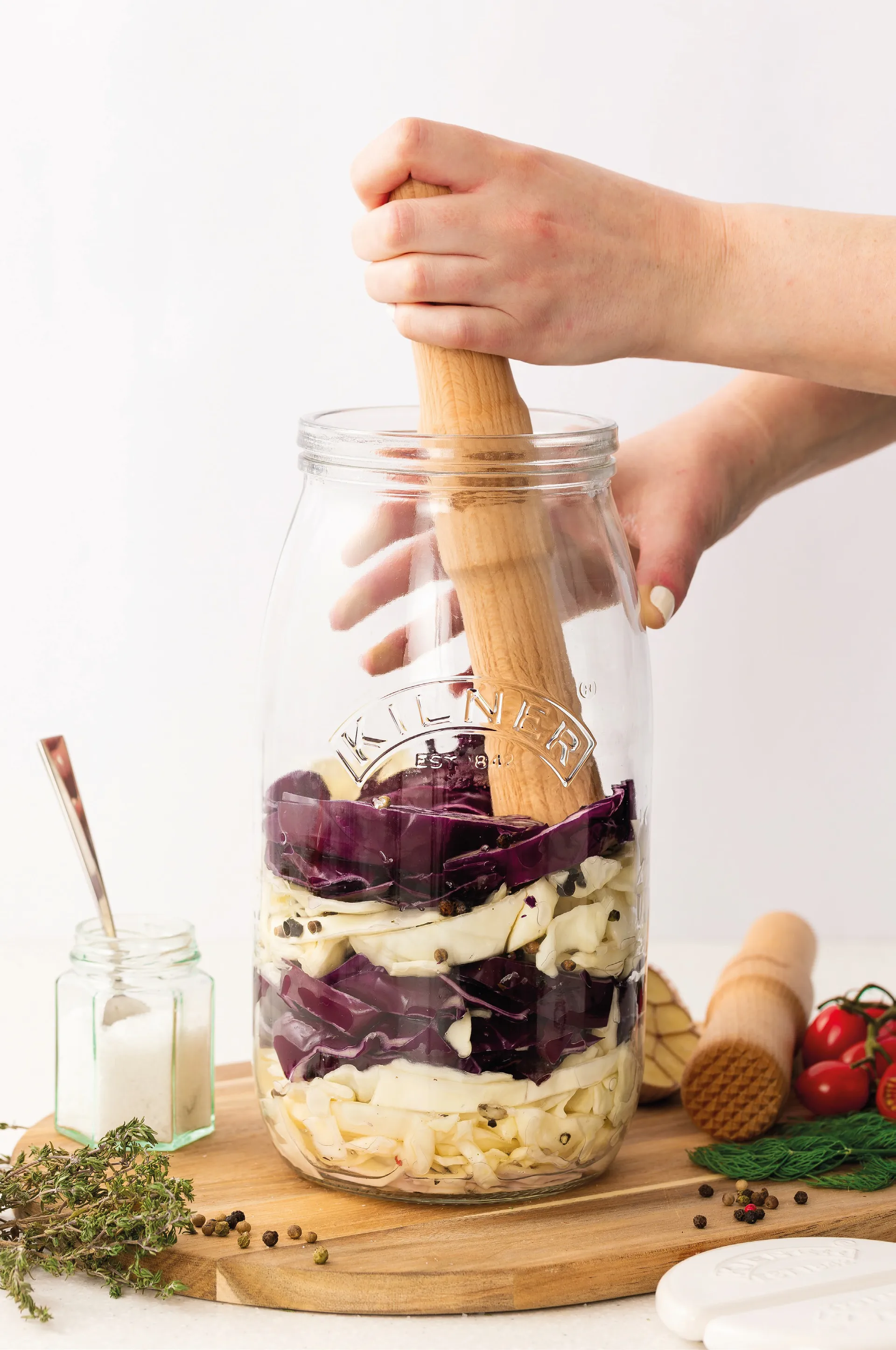 Kilner fermentointisauva, Vaalea puu Kilner