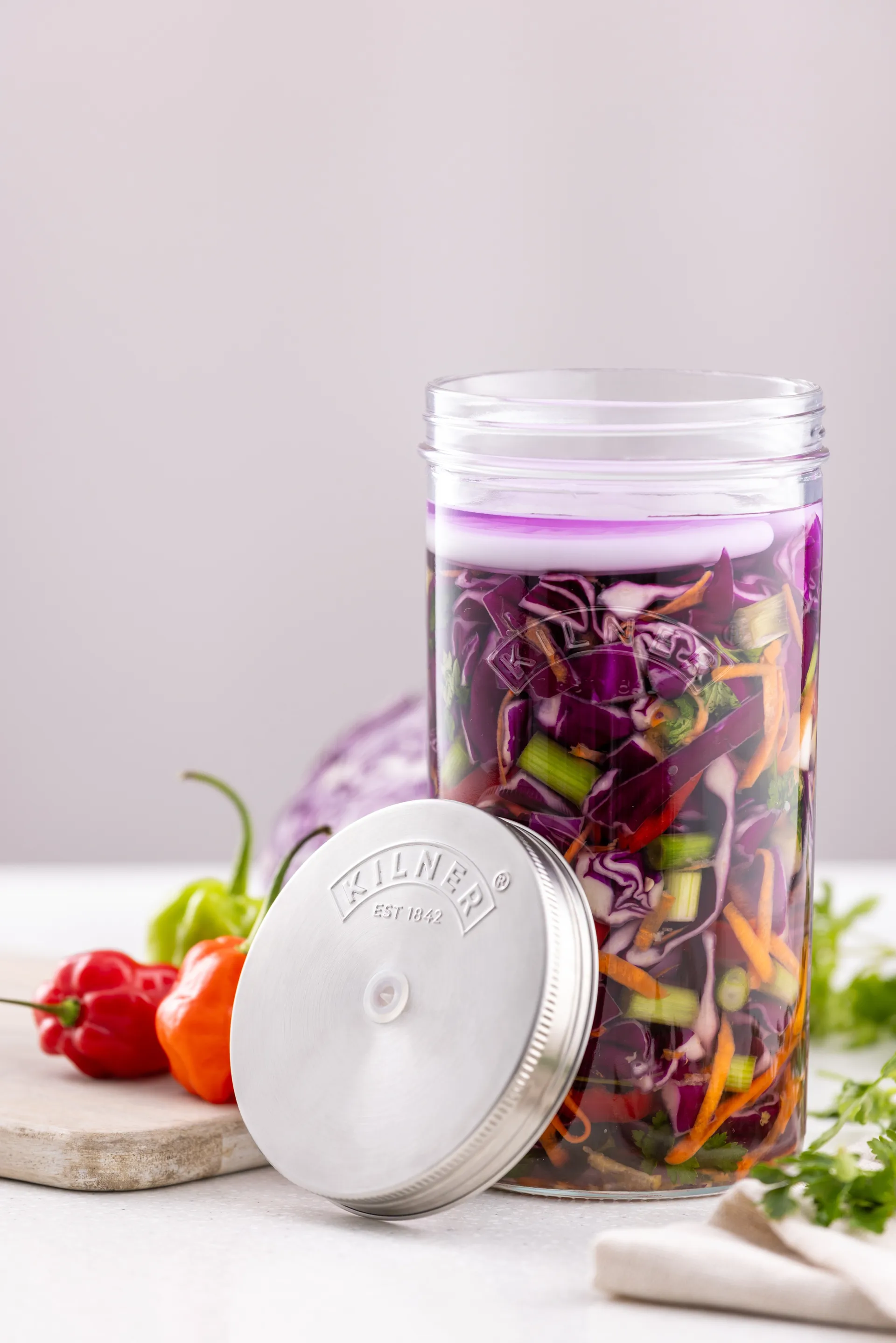 Kilner fermentointisetti, Kirkas ruostumaton teräs, 1 l Kilner