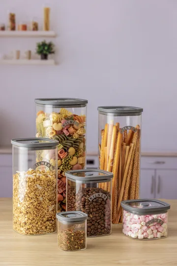 Kilner FRESH säilytyspurkki - Kirkas harmaa, 1 l - Kilner