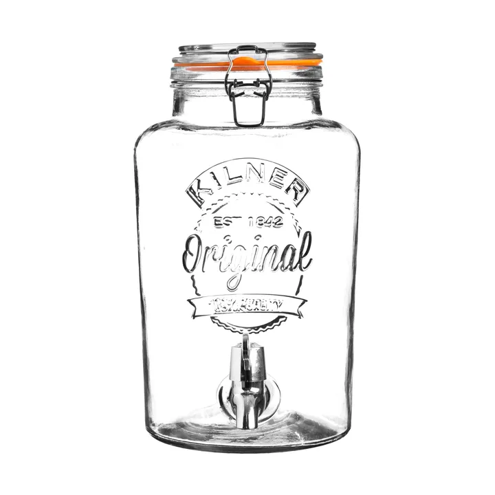 Kilner juoma-annostelija hanalla - Kirkas ruostumaton teräs, 8 l - Kilner