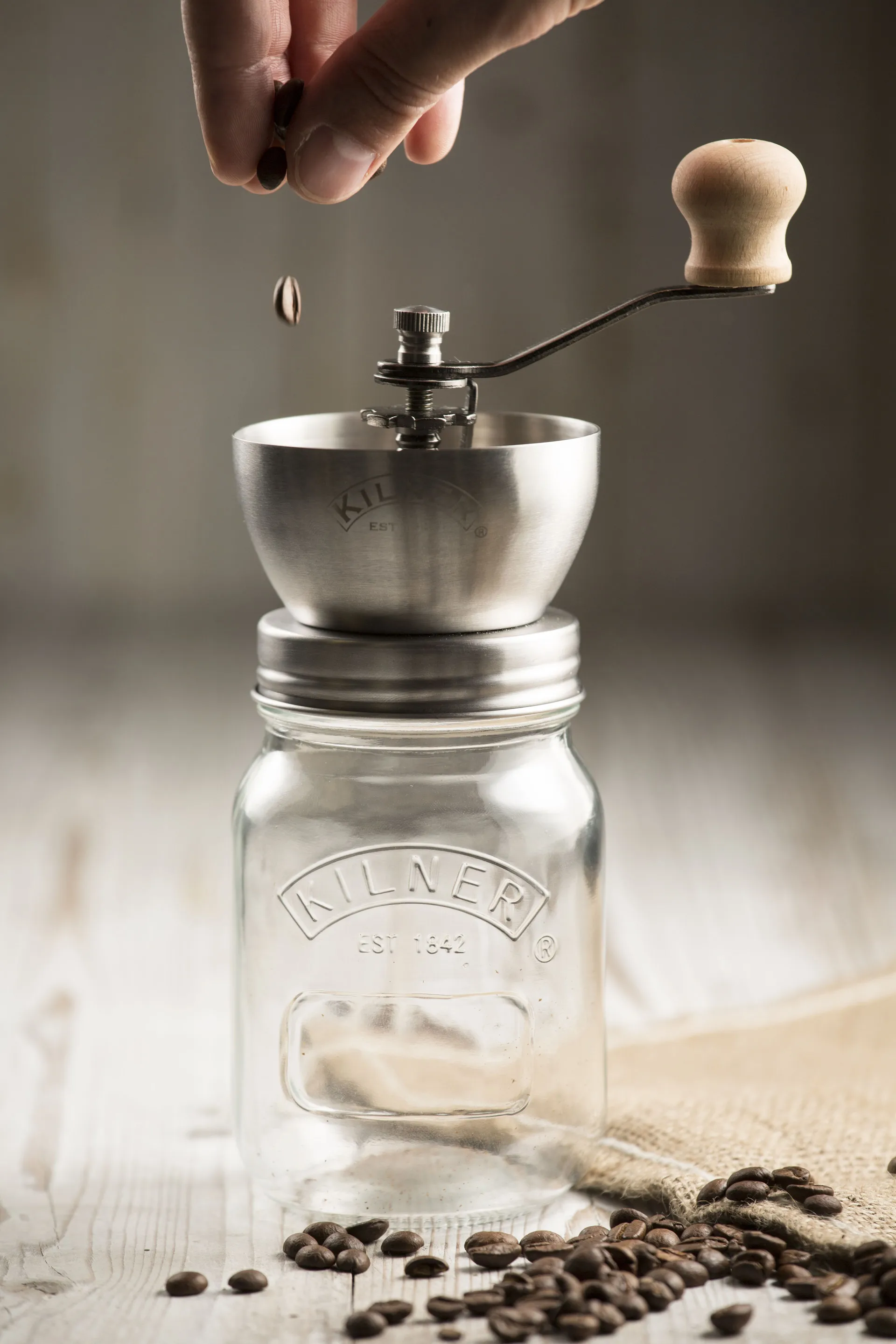 Kilner kahvimylly, Kirkas ruostumaton teräs, 0,5 l Kilner