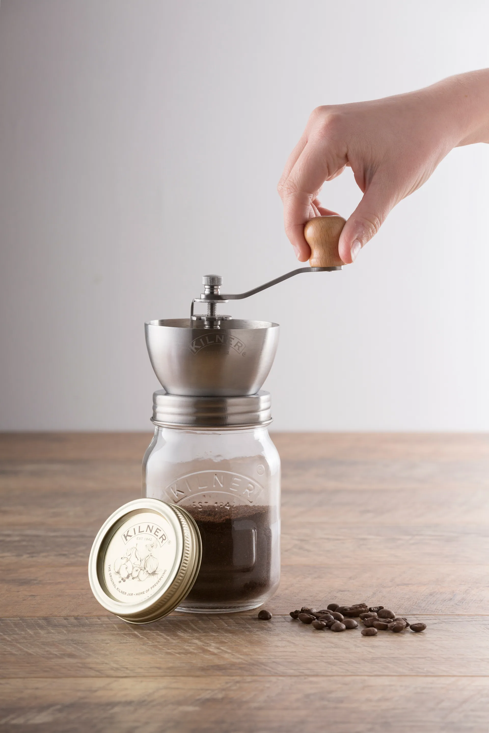 Kilner kahvimylly, Kirkas ruostumaton teräs, 0,5 l Kilner