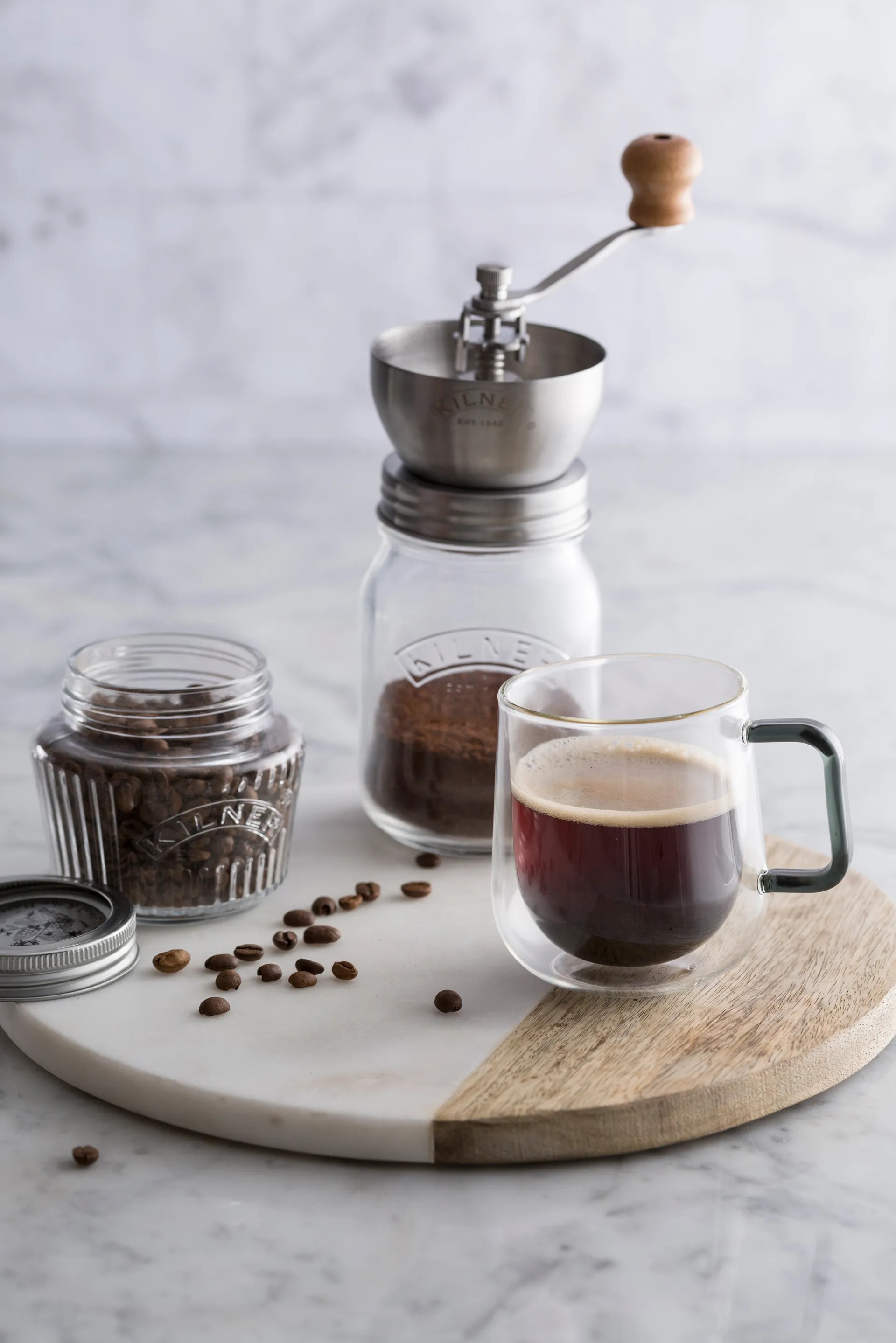 Kilner kahvimylly, Kirkas ruostumaton teräs, 0,5 l Kilner