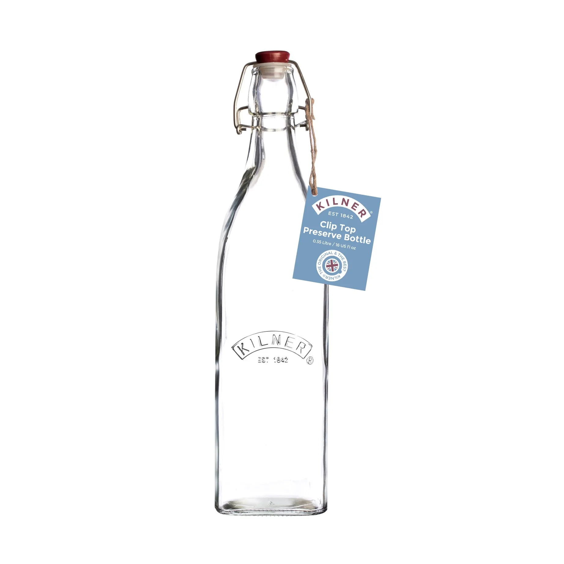 Kilner-pullo salpalla, Kirkas, 0,55 l Kilner