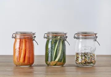 Kilner-pullo salpalla - Kirkas, 1 l - Kilner