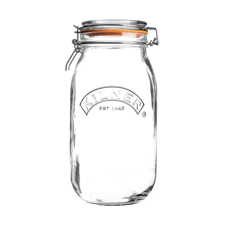Kilner pyöreä purkki salpalla - Kirkas, 2 l - Kilner
