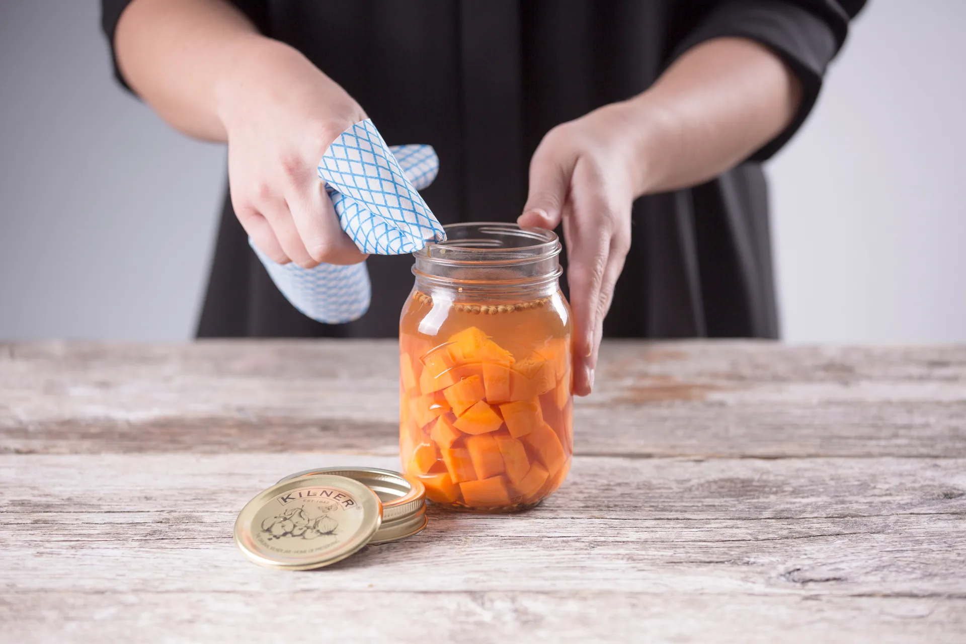 Kilner pyöreä säilöntäpurkki, Kirkas kulta, 0,5 l Kilner