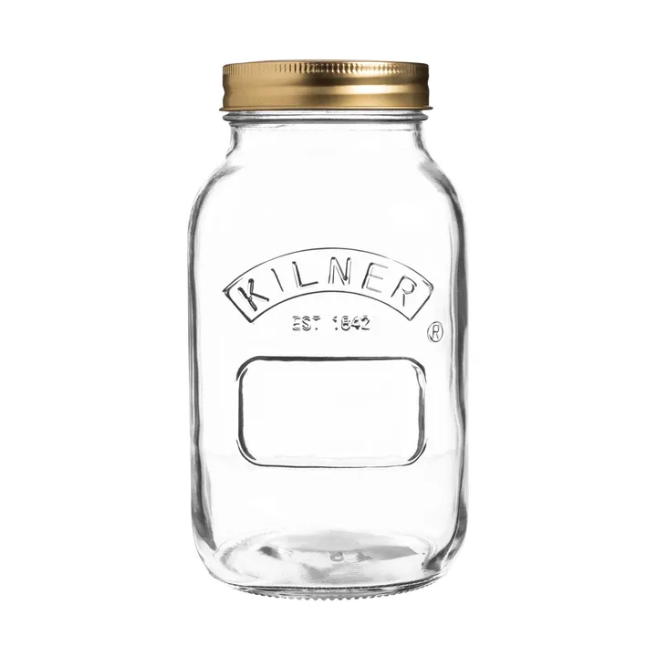 Kilner pyöreä säilöntäpurkki - Kirkas kulta, 1 l - Kilner