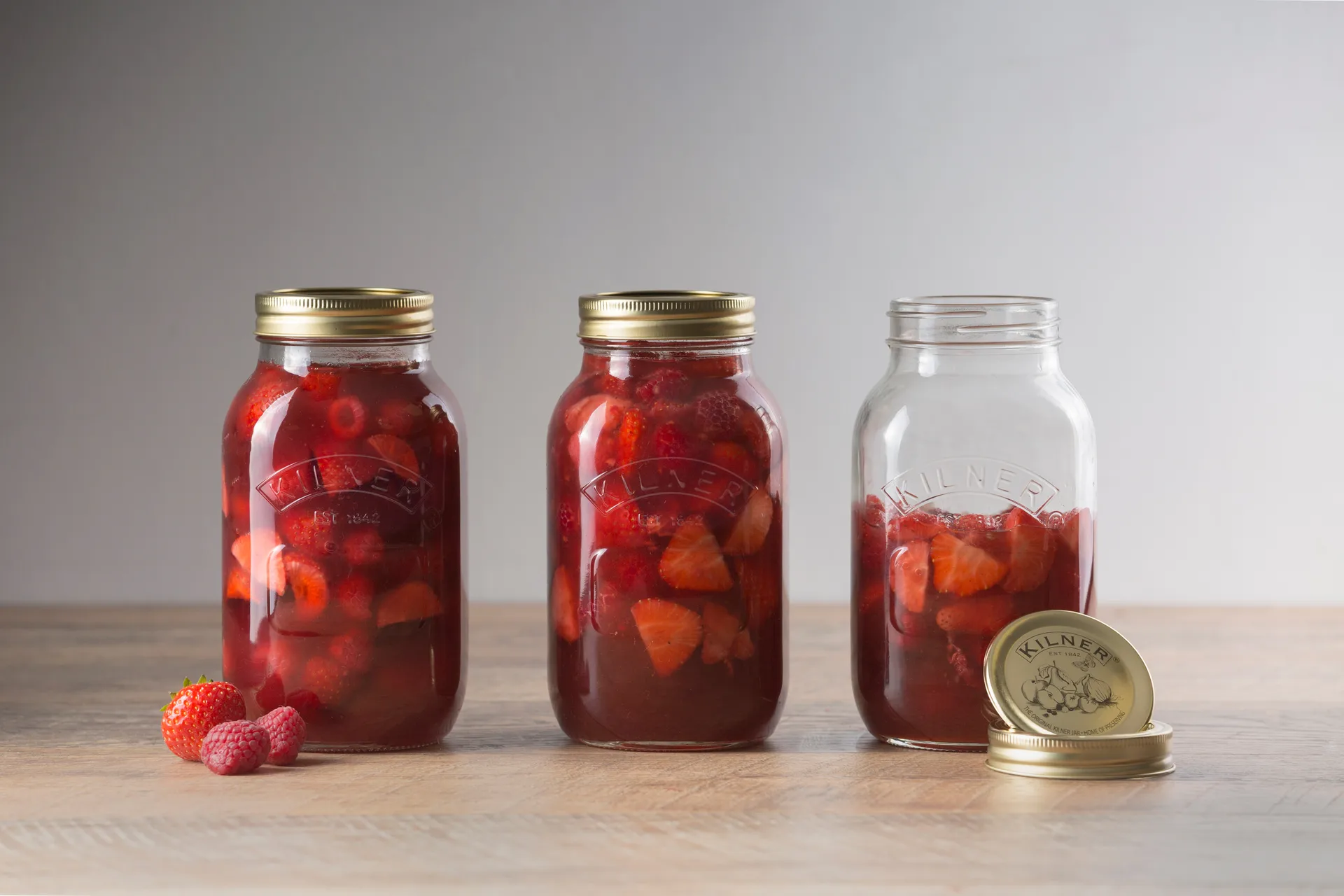 Kilner pyöreä säilöntäpurkki, Kirkas kulta, 1 l Kilner