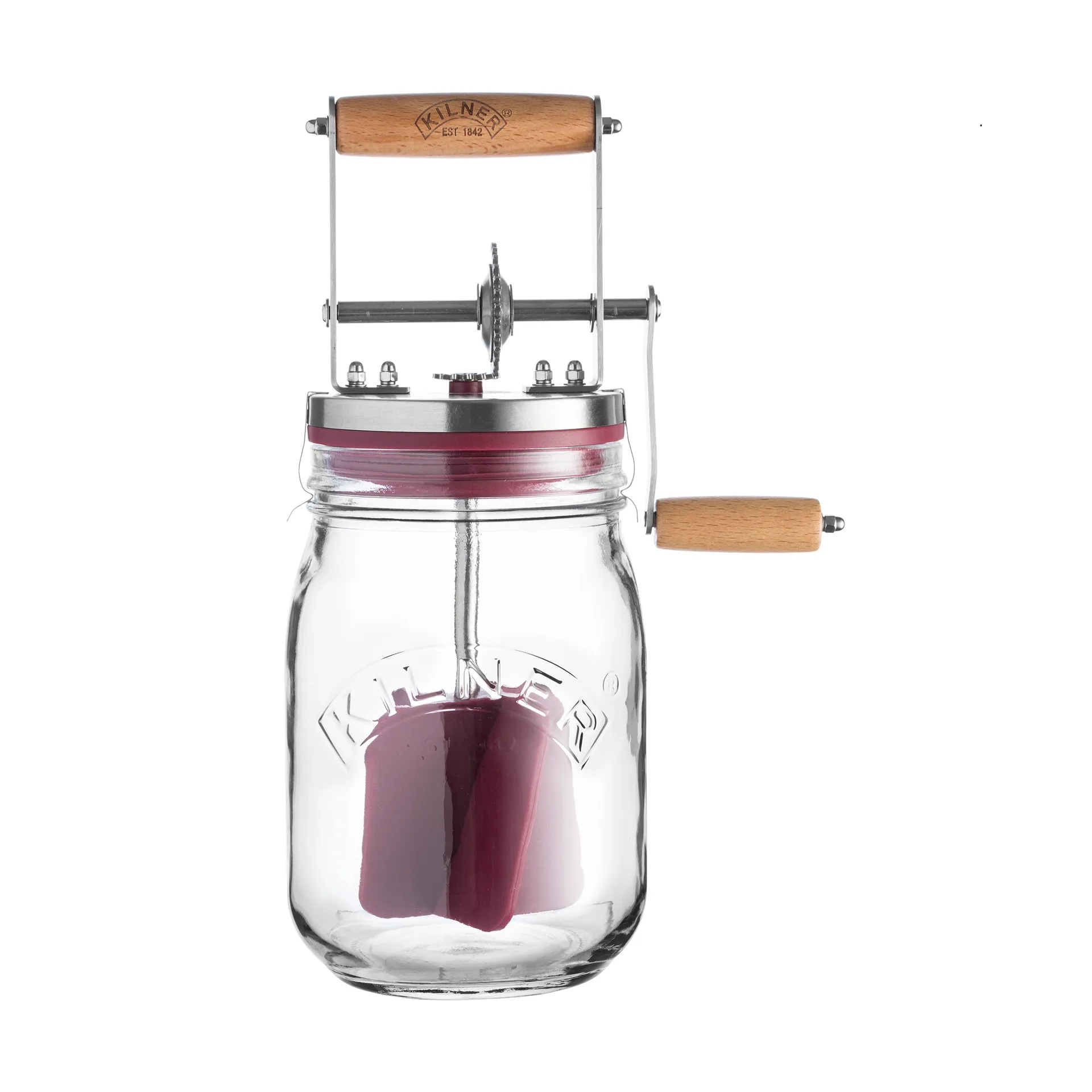 Kilner voikirnu, Kirkas punainen, 1 l Kilner
