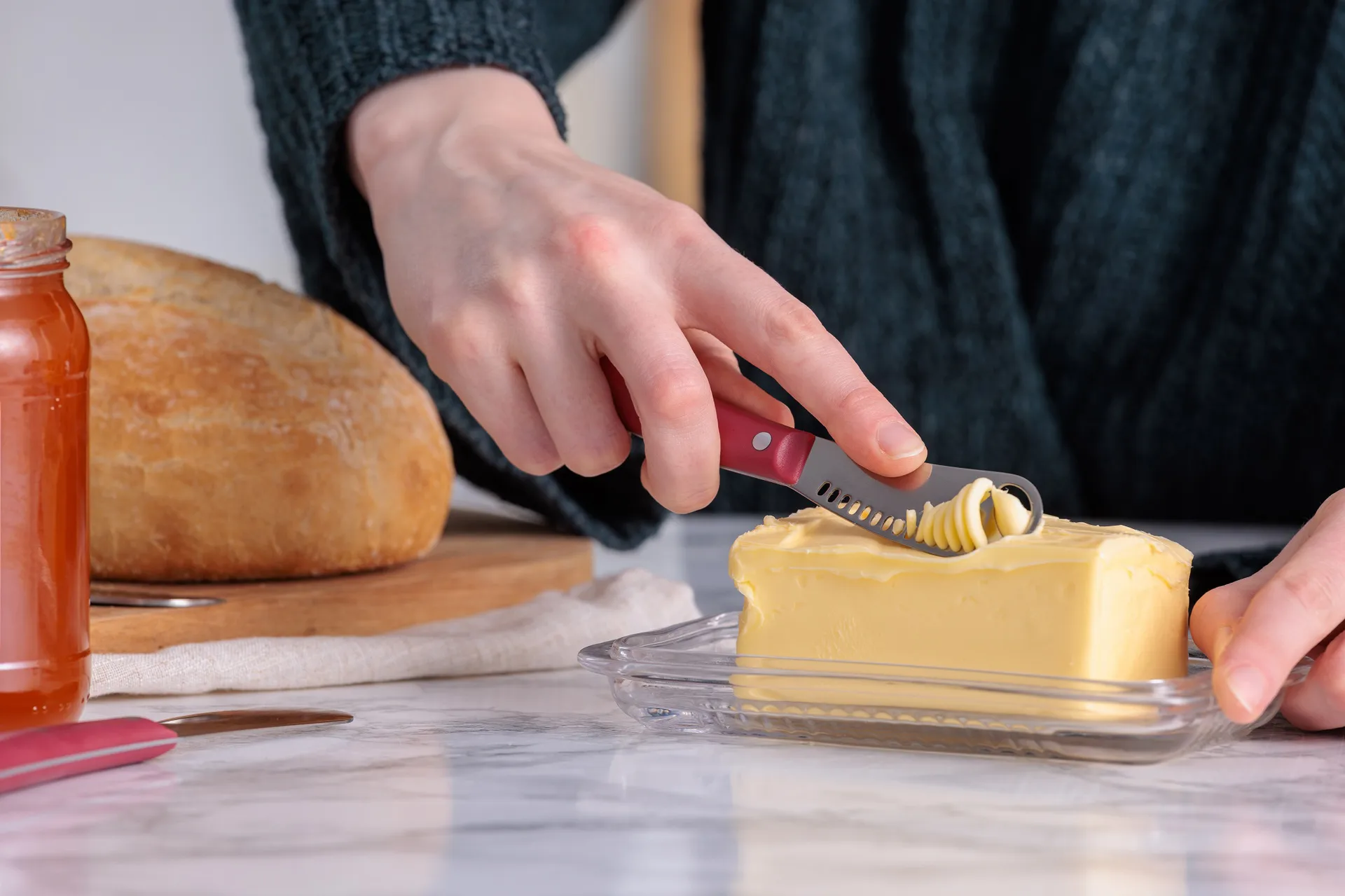 Kilner voiveitsisetti, Punainen ruostumaton teräs Kilner