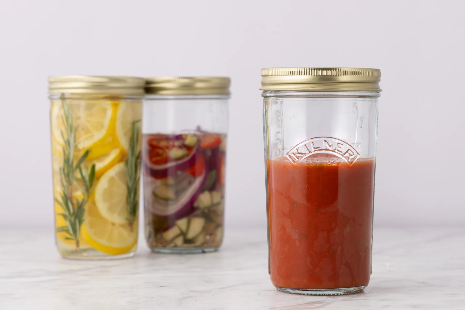 Kilner WIDE säilöntäpurkki, Kirkas kulta, 0,5 l Kilner