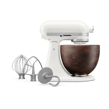 Artisan 5KSM156-keittiökone puukulholla 4,7 l - Porcelain white-walnut - KitchenAid