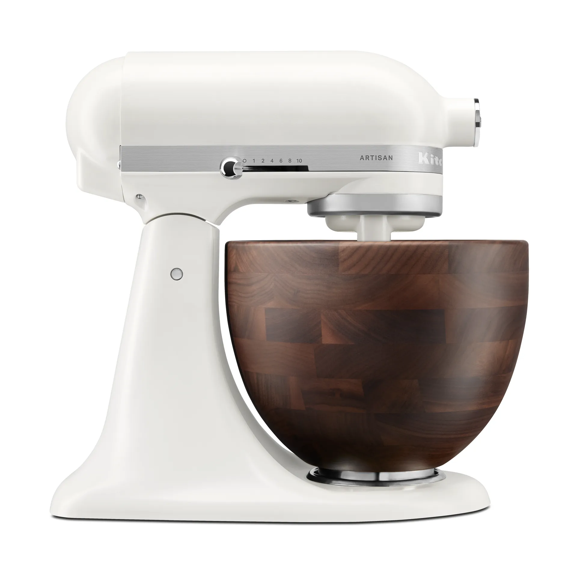 Artisan 5KSM156-keittiökone puukulholla 4,7 l, Porcelain white-walnut KitchenAid
